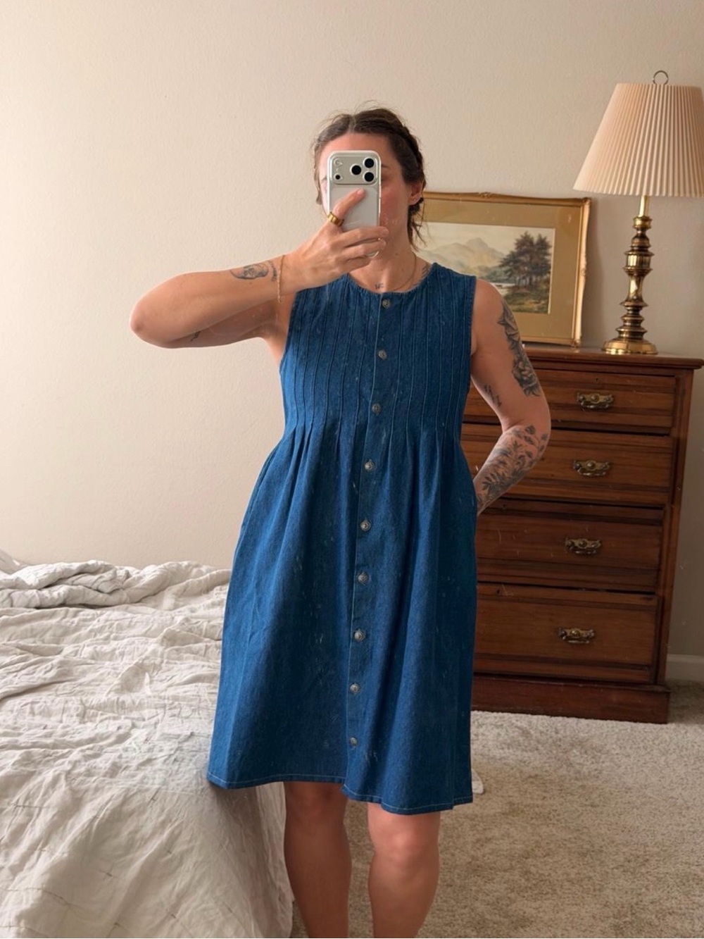 Vintage denim dress